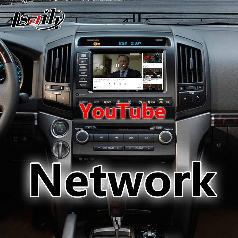 Plug& Play Автомобильный видео интерфейс коробка для Toyota Land Cruiser LC200-18, gps навигационная коробка с carplay, Andriod авто