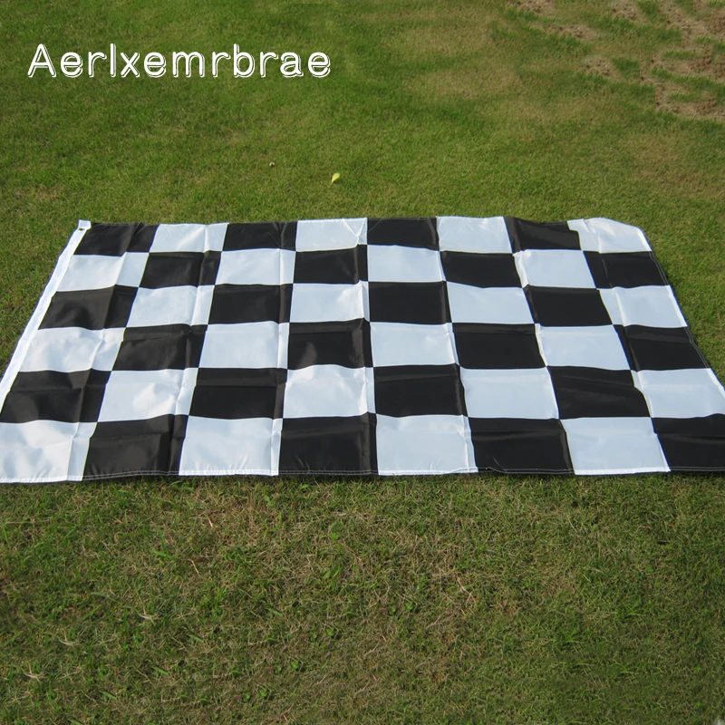 Бесплатная доставка Гоночный флаг aerlxemrbrae 3*5 футов подвесной гоночный клетчатый