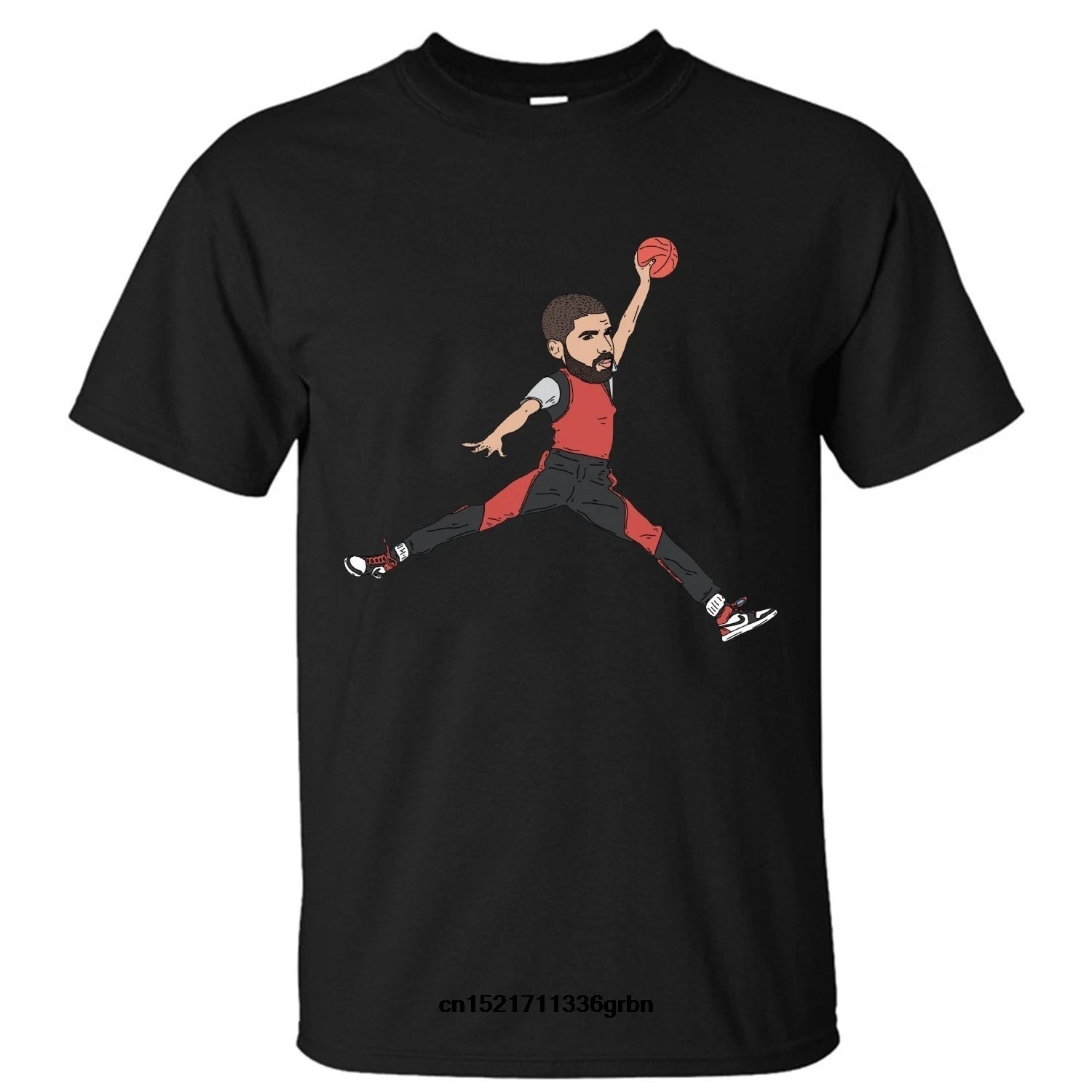 Мужская футболка Happwan Drake Jumpman хлопковая Футболка забавная новинка wo для мужчин |