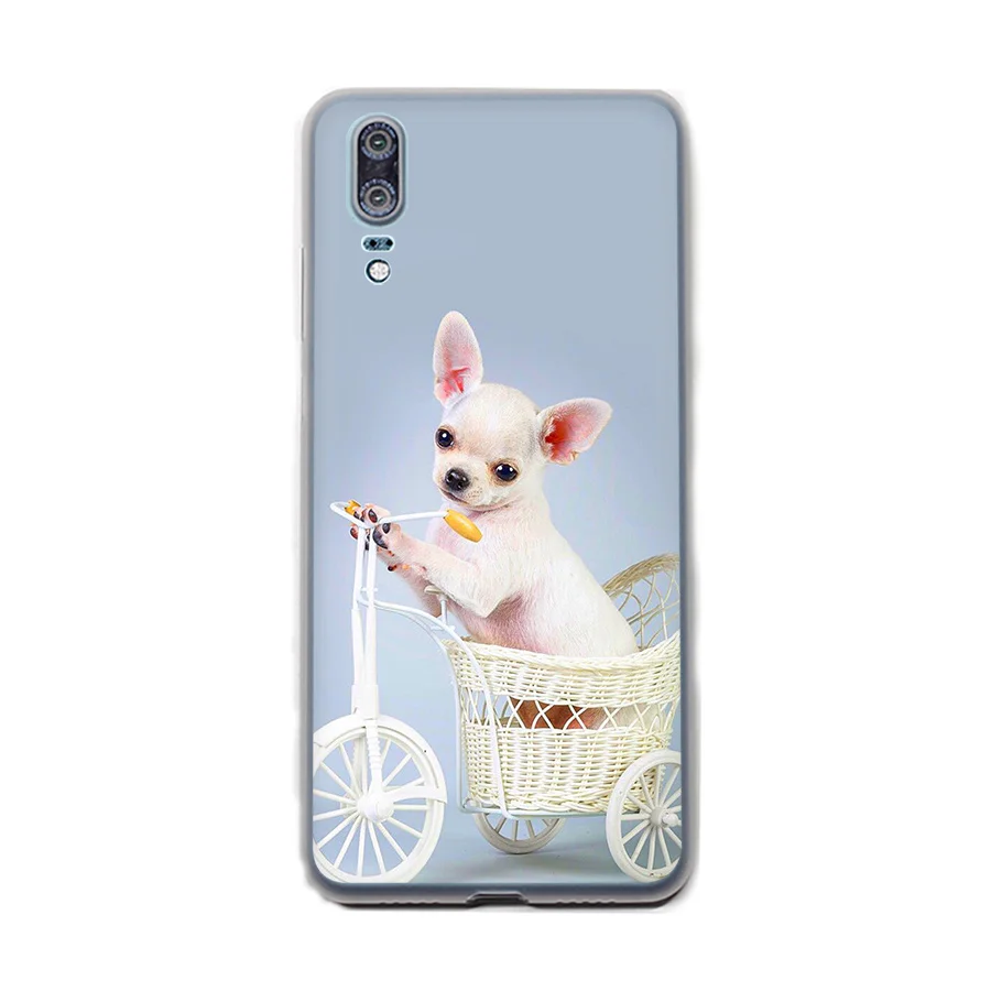 Чехол-накладка для Huawei P30 P9 P8 P10 P20 Lite Plus Pro MINI P Smart I Love My Chihuahua Dog Мопс окрашенный