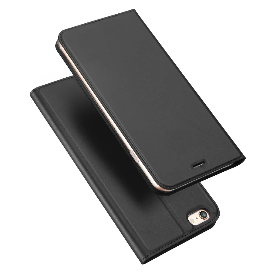 Кожаный чехол Dux Ducis для iPhone 6, 6 S, 7, 8 Plus, флип-книжка, кожаный чехол-кошелек для iPhone 11 Pro Max XS Max, XR X, чехол для телефона, capa - Цвет: gray