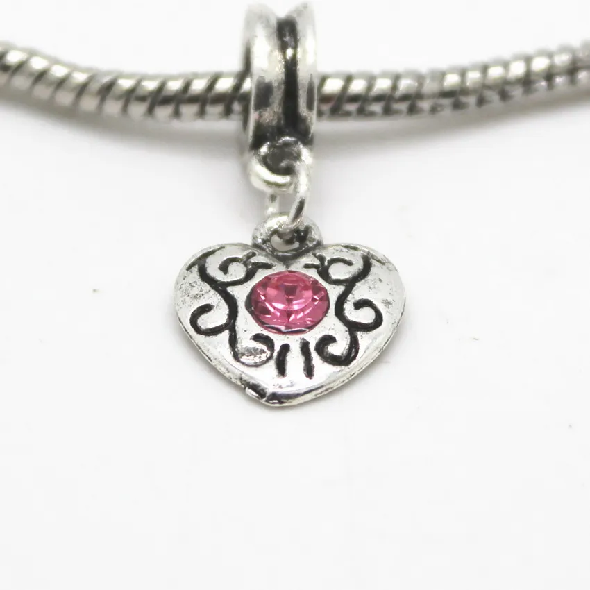 2 шт. браслет с большим отверстием Модный кулон полым замком европейские браслеты