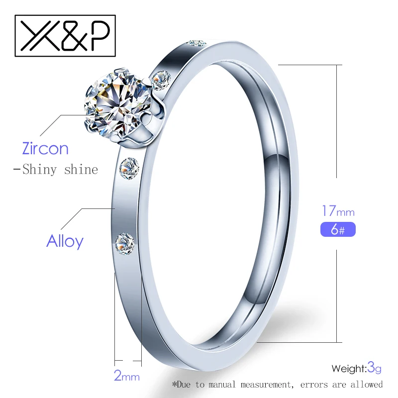 Модные брендовые парные кольца X & P из розового золота с искусственными