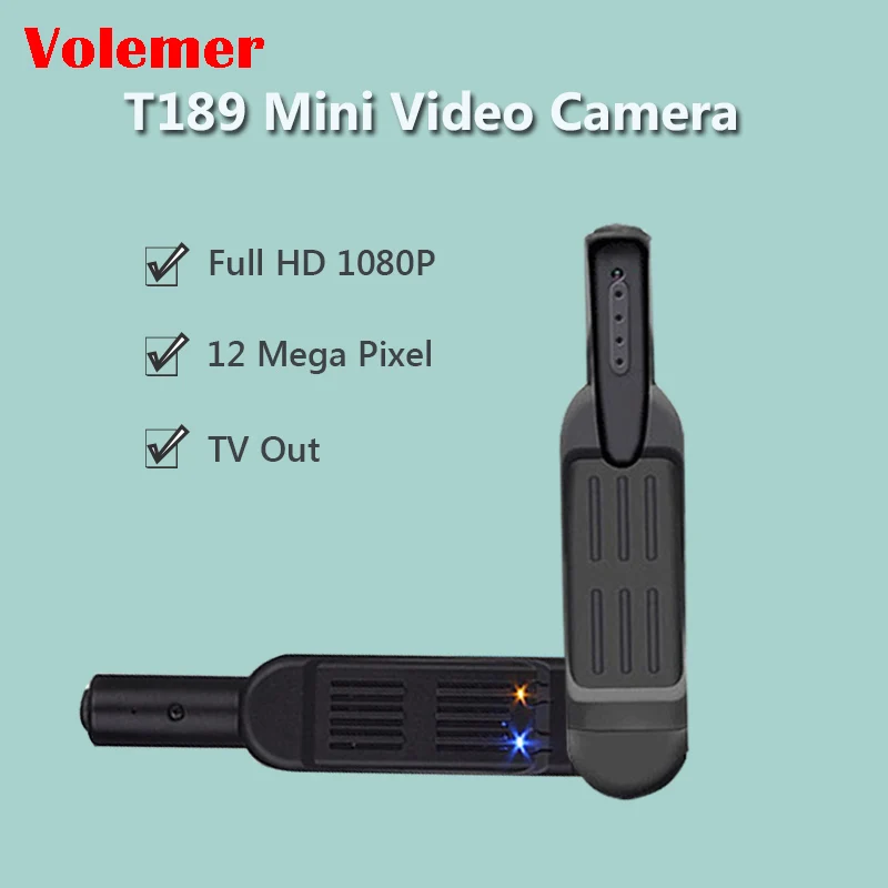 Мини камера T189 Mini DV Pen HD Full 1080 P 720 микроперо для видео Диктофон мини видеокамера DVR