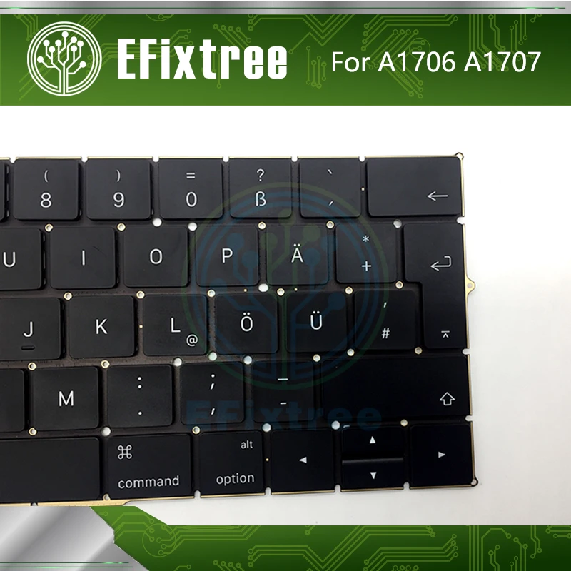 Оригинальная клавиатура A1706 немецкий для Macbook Pro retina 1" 15" A1707 макет с подсветкой EMC 3071 3163 3072 3162