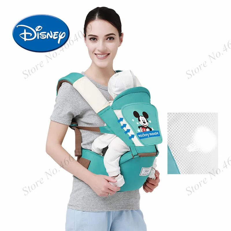 Disney дышащий эргономичный рюкзак-переноска портативный младенческий Хипсит для переноски детей кучи с отсасывающей подкладкой Детские слинг-переноски
