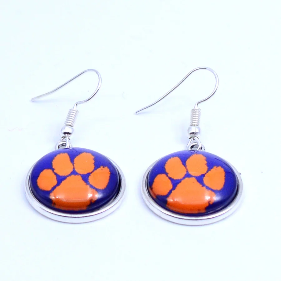 Серьги Clemson украшение Тигры висячие серьги спортивные серьги футбольные ювелирные изделия для женщин подарок на день рождения 5 пар