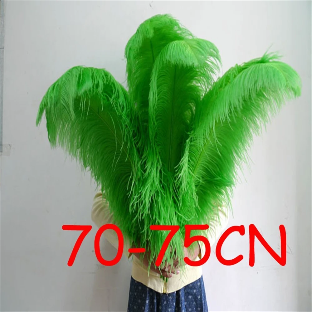 Оптовая продажа 20 шт яблоко зеленые пушистые страусиные перья паровые 28 30