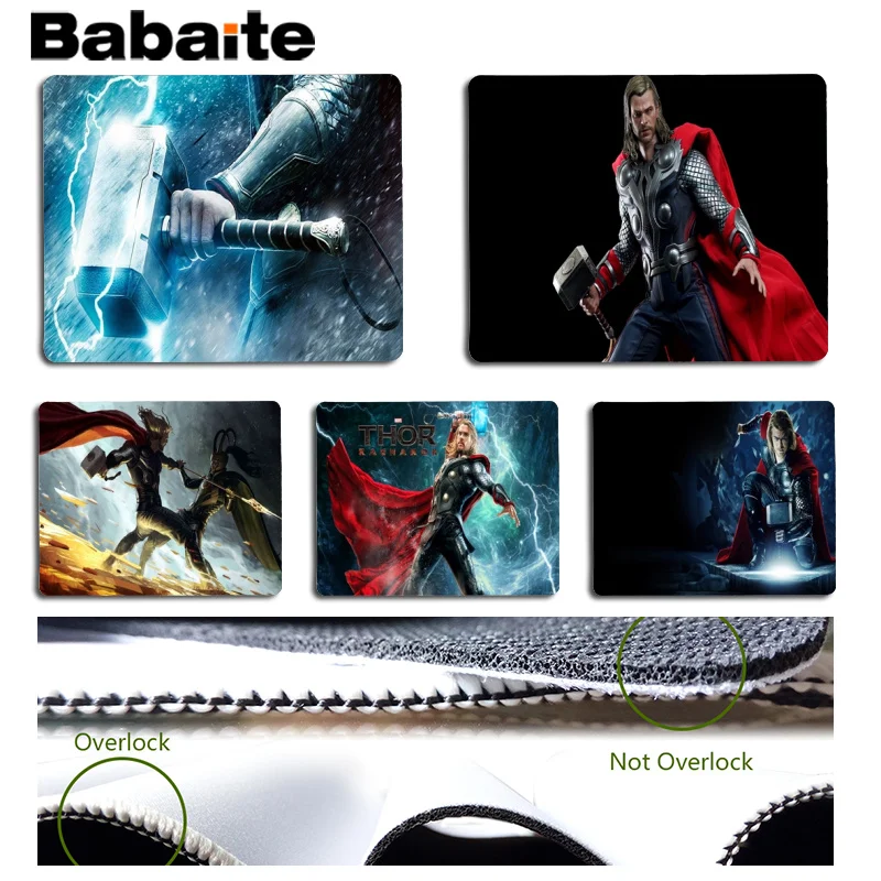 Babaite Thor высокоскоростной новый коврик для мыши Размер 25x29 см игровые