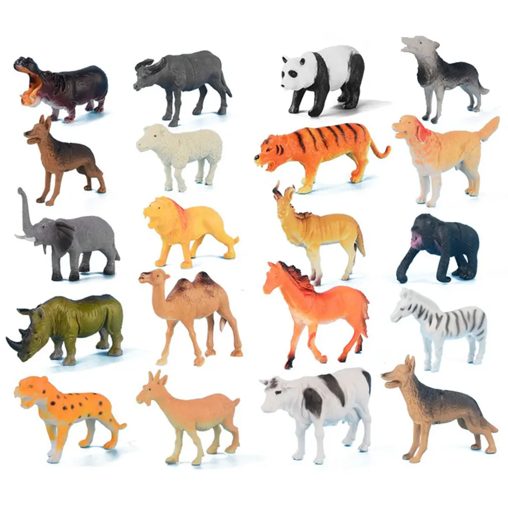 Модель животного дикий лес домашнее животное детский подарок игрушки украшение