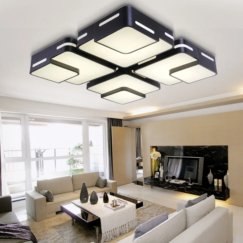 2017 современные светодиодные потолочные лампы для гостиной Lustre светильники