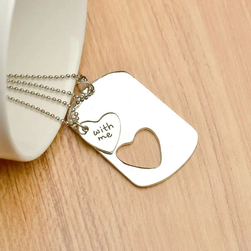 Оптовая продажа романтическое модное ожерелье с надписью I carry your heart with me кулоном