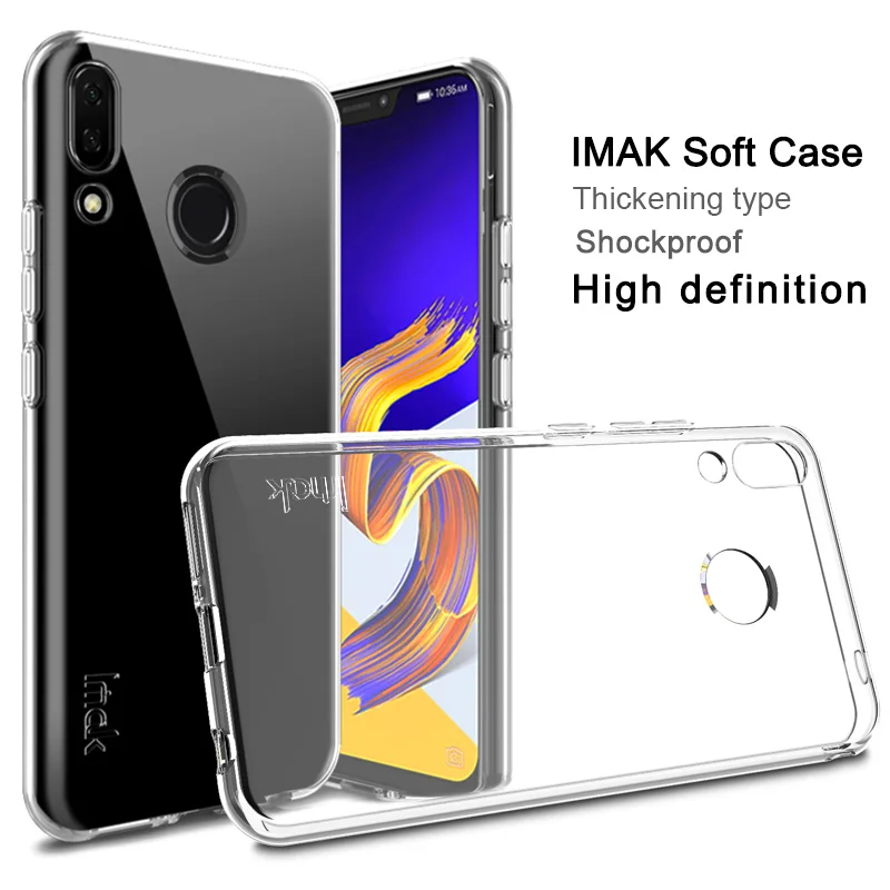 Для Asus Zenfone 5 5z ZE620KL ZS620KL чехол iMAK UX5 супертонкий Невидимый мягкий прозрачный ТПУ
