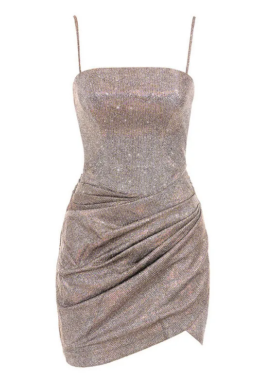 

High Quality Fashion Slip Bright Sexy Mini Dress Club Party Dress
