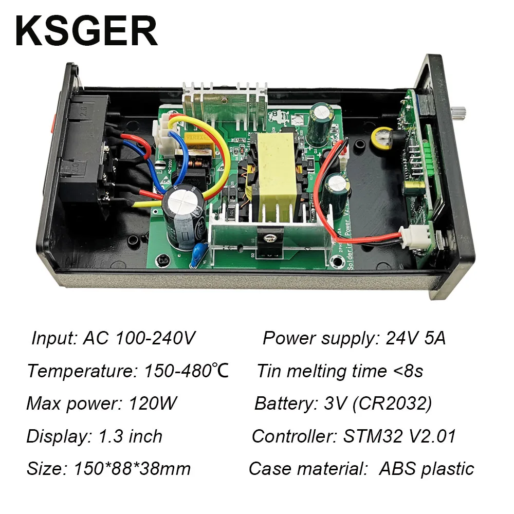 KSGER T12 паяльная станция DIY STM32 OLED V2.01 регулятор температуры насадки для