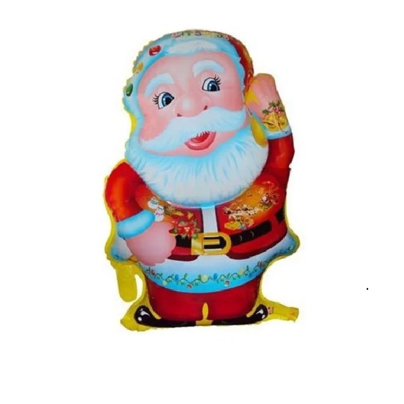 

3pcs Christmas Santa Claus Foil Balloon Merry Christmas Party Decoration Ballons Children New Year Helium Inflatable Classic Toy