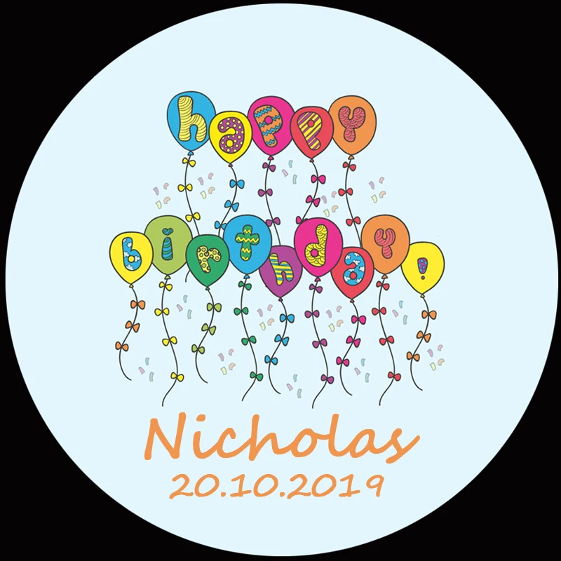 100 Pieces 2.8-7CM Custom Personalized Wedding Stickers Invitations Candy Favors Gift Boxes Labels Birthday Logo Photo