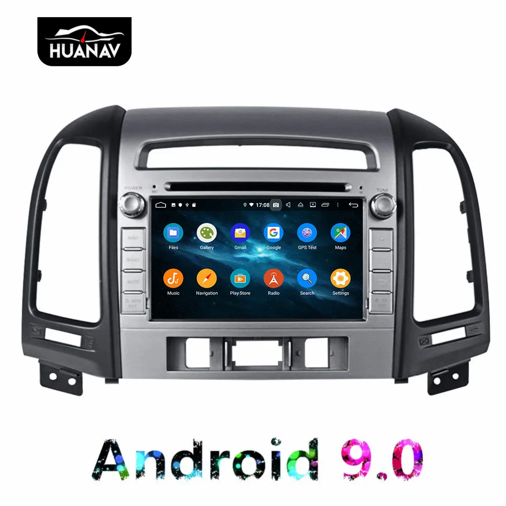 DSP Android 9 0 автомобильный dvd плеер gps навигация для Hyundai Santa fe 2006 2012 авто стерео радио