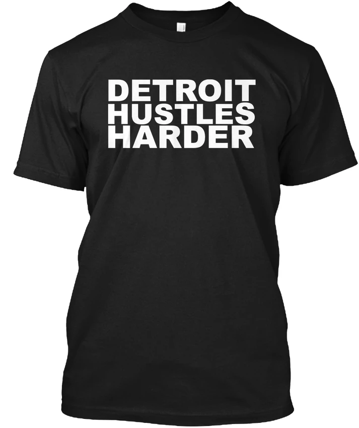 Detroit Hustles более популярная футболка без тегов T-Shirt100 % хлопок | Мужская одежда