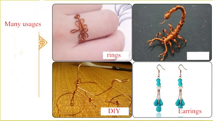 10 цветов/партия медные проволочные шнуры 0 25/0 3/0 4/0 5/0 6 мм|jewellery cords|jewellery diyjewellery copper