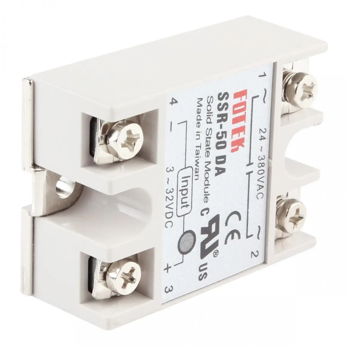 Твердотельный релейный модуль SSR-50DA 3-32VDC 50A/250В выход 24-380VAC | Обустройство дома