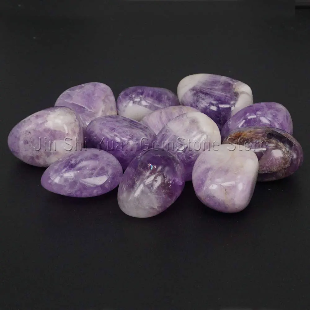 

Bulk Tumbled Amethyst 1 Stones Natural Polished Gemstone Supplies for Wicca, Reiki, and Energy Crystal Healing 200g