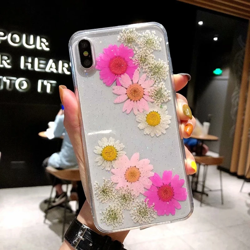 Casyva чехол для iPhone X XR XS MAX Bright flowers силиконовый 6 7 8 S plus мягкая задняя крышка |