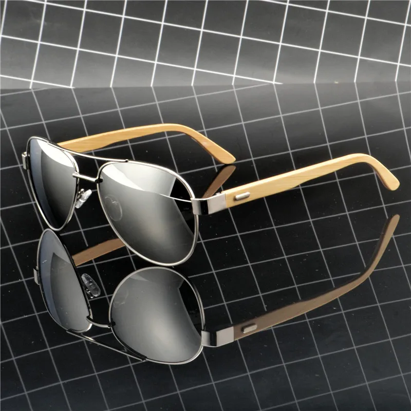 Винтаж дизайн оригинальный деревянный поляризованные очки Bamboo рамка Eyewears тени