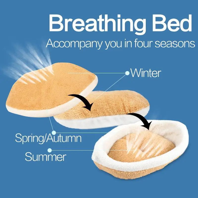 Супер Сделка теплая кошка кровать дом прекрасный Гамбургер ветрозащитный Pet Puppy