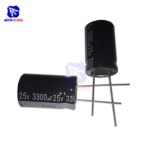 10 шт.лот перезаряжаемый свинцовый алюминиевый электролитический конденсатор 25 в 3300 мкФ Ф емкость 16*25 мм низкий электролитический конденсатор ESR