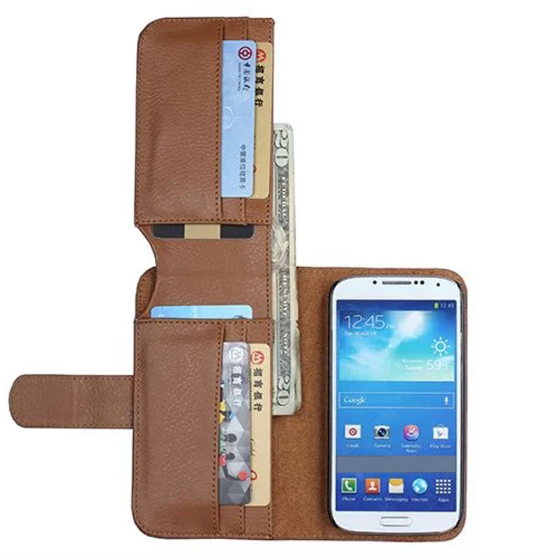 Чехол книжка из искусственной кожи в стиле ретро для Samsung Galaxy S4 i9500 SIV с подставкой