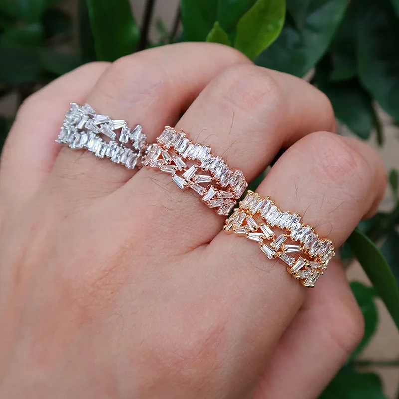 Janekelly дизайнерские Топ аксессуары модные уникальные наборы браслетов и колец AAA