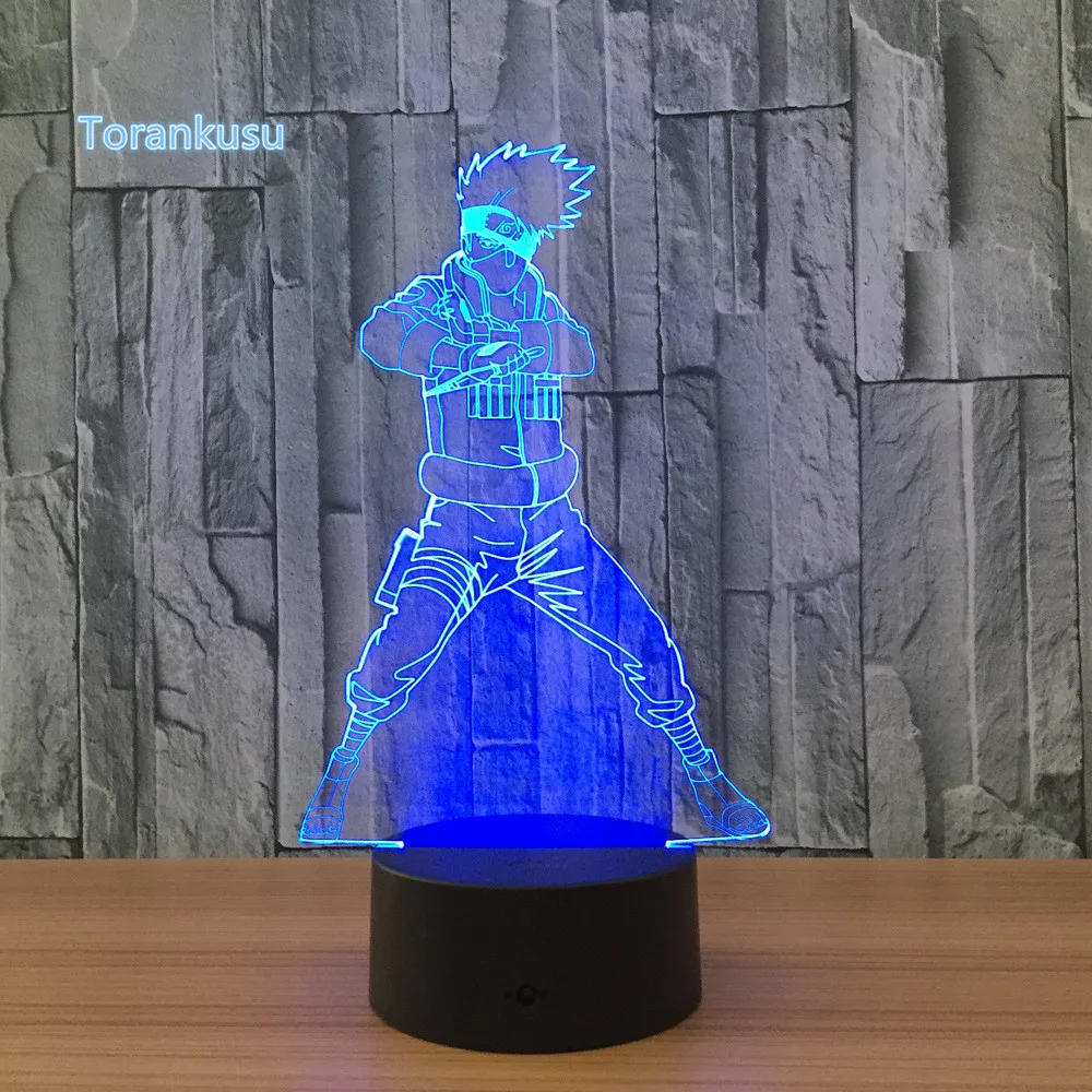 Аниме Наруто производства компании &quotKakashi&quot настольная лампа 3D ночной