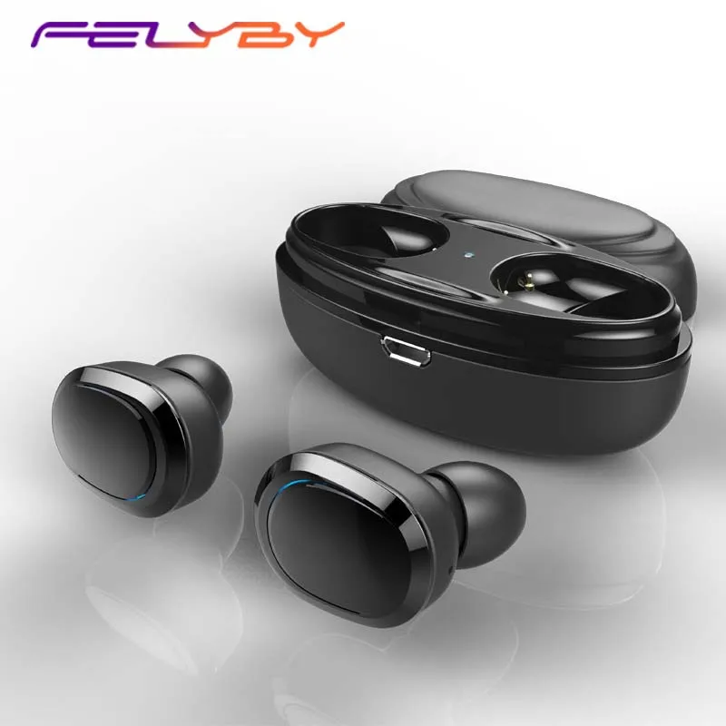 FELYBY T12 наушники-вкладыши TWS с мини Беспроводной Bluetooth наушники бинауральные