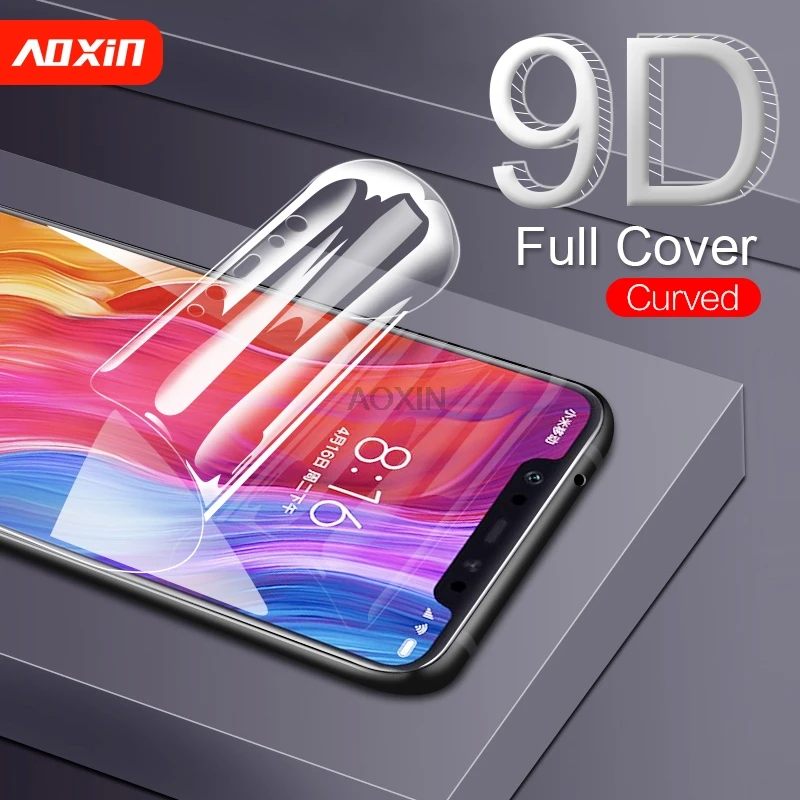 Защитная пленка AOXIN 9D для Xiaomi Mi 8 SE Mix 2 s Explorer мягкая домашних животных (не