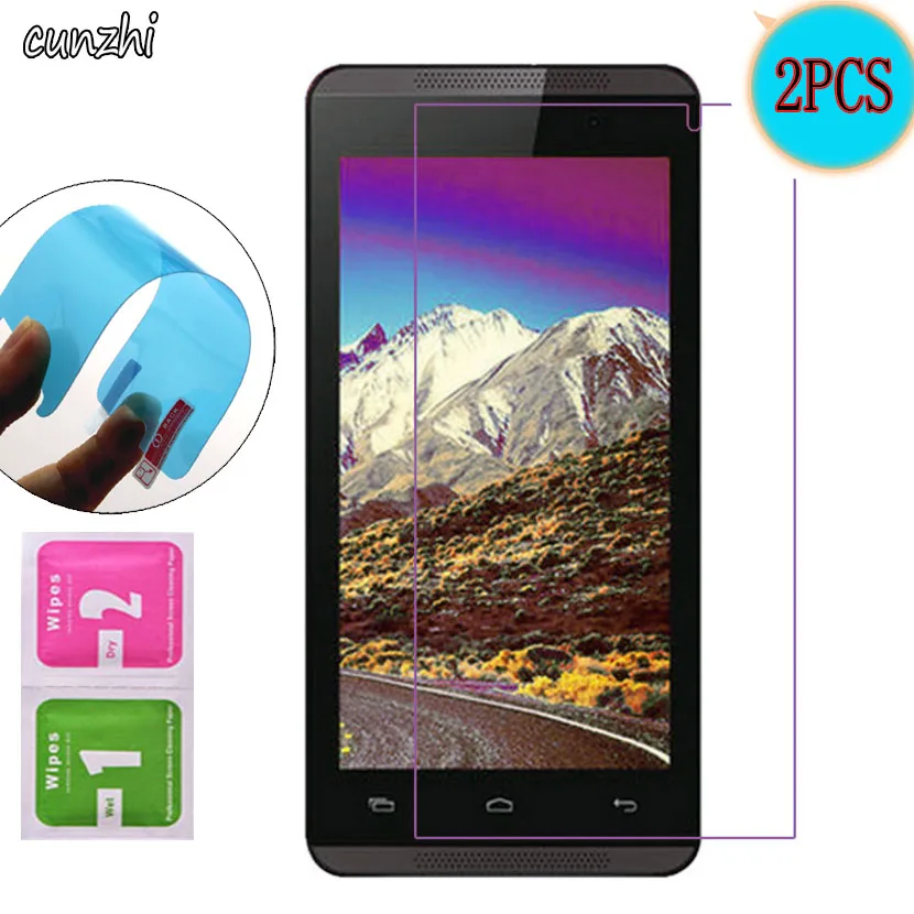 2 шт. Для Micromax A107 Ультра прозрачная мягкая нано Взрывозащищенная защитная пленка