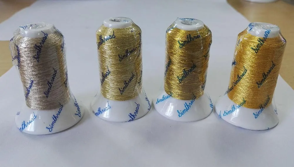 Бесплатная доставка Горячая продажа металлизированная нить для вышивки 4