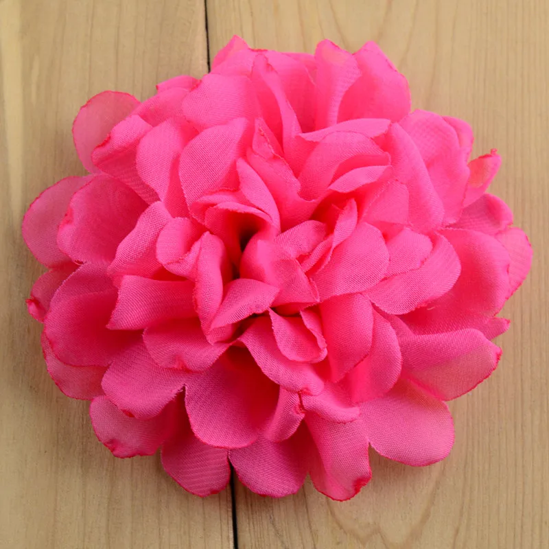 50 шт./лот 4 &quotЦветы из сгоревшей шифоновой ткани ручной работы бутик цветок для