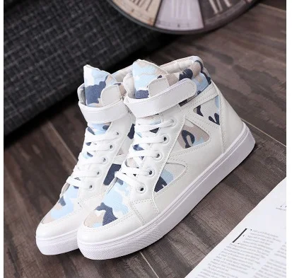 Женская полотняная обувь Для 2017 Сезон весна осень с высоким берцем 4 вида цветов