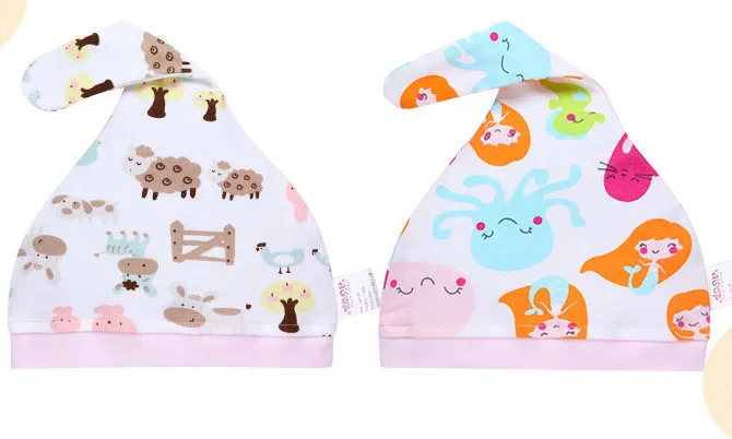 Soft Infant Baby Knotted Head Cap Prints Hats Suitable For 0-12 Month Cotton Breathable Hat | Детская одежда и обувь