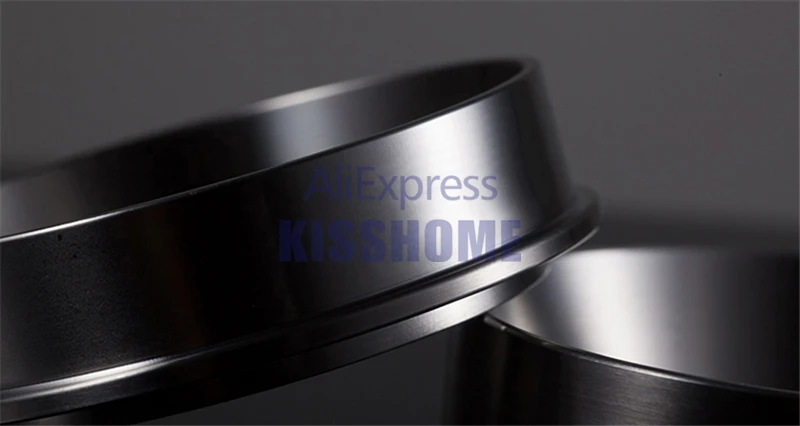 Кофе интеллигентая(ый) дозатором кольцо эспрессо бариста 304 Нержавеющая сталь 51/53/57,5/58/58,35 мм Анти-fly Порошок Универсальный Кофе инструменты