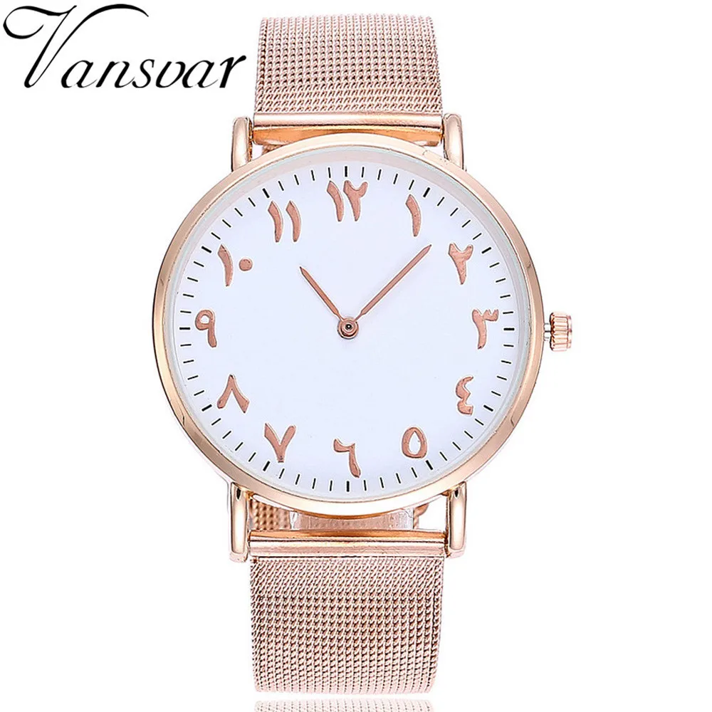 2019 New Women Top Brand Fashion Quartz Stainless Steel Band Arabic Numbers Analog Wrist Watch Ladies Clock Relogio Feminino | Наручные