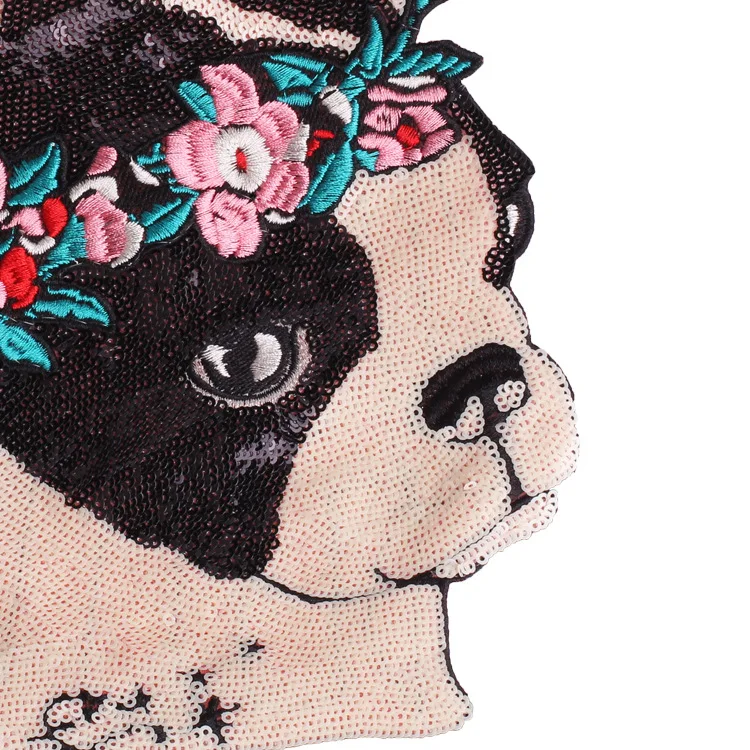 1 предмет платье с большими цветами для собак и аппликацией из блесток вышитая