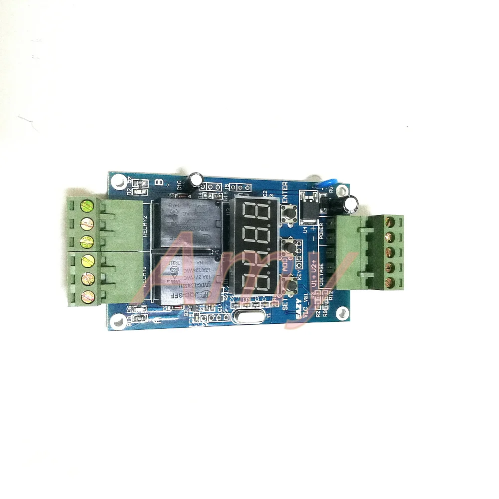 Dual Programmable time relay board / 2-way voltage detection control trigger cycle timer turns off | Электронные компоненты и