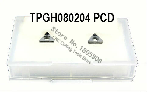 

Free shipping 2PCS TPGH080204 PCD Diamond inserts ,Carbide Milling Inserts,CNC Insert, Turning tool insert