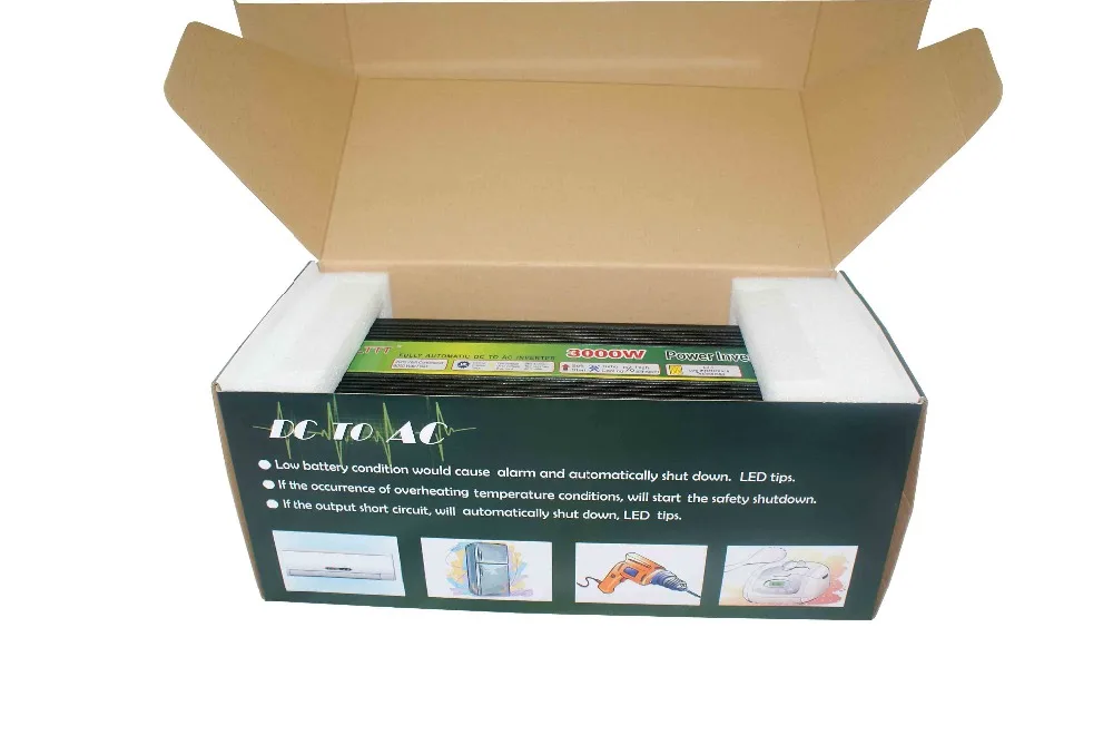 Бесплатная доставка инвертор мощности 12 в 3000 Вт с usb портом полная мощность