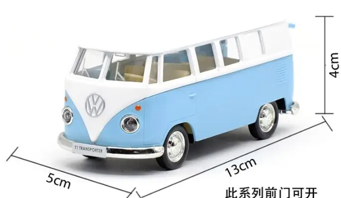 2019 в коробке модели автомобилей из сплава автобусы vw матовая модель автомобиля