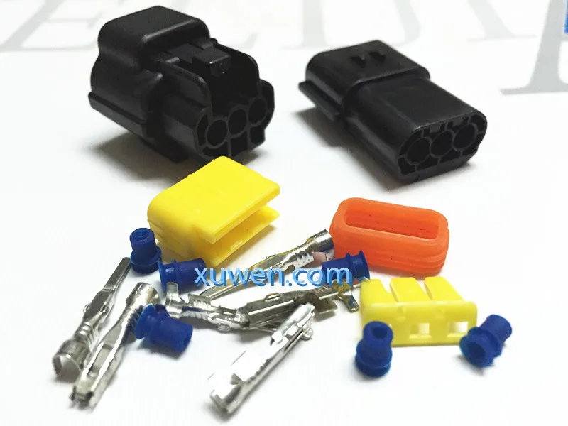 1 компл. 3 контактный водонепроницаемый проводной разъем штекер автомобильный