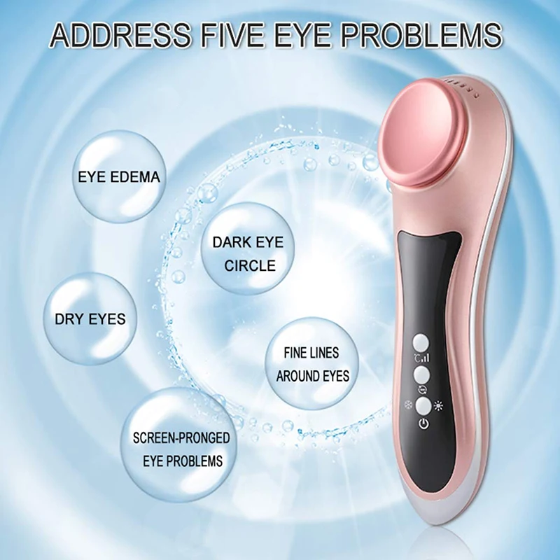 Вибрационный массажер для области вокруг глаз от Тёмных кругов припухлости и