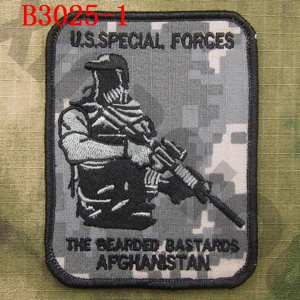 B3025 ACU Нашивка С Вышивкой Devgru NSWDG бородатые ублюдок, военный тактический боевой дух - Цвет: B3025 ACU
